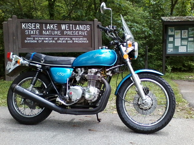 1974 CB550 Parked in my Father's Garage...
